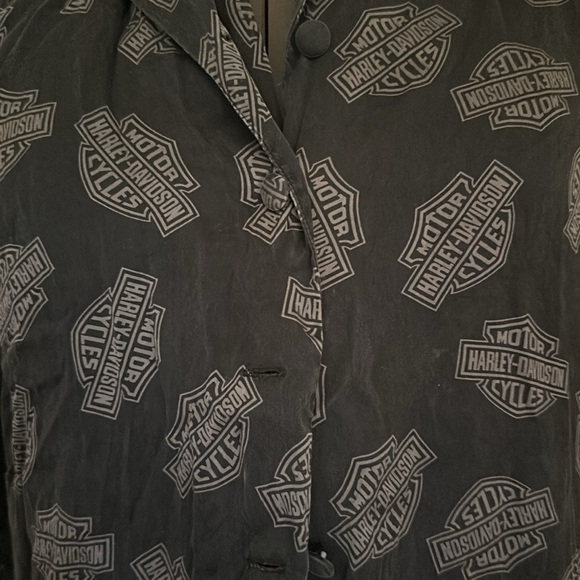Harley Davidson pure silk top - Picture 3 of 7